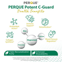 PERQUE Vitamin C effervescent dissolving in water for fast-acting refreshment.