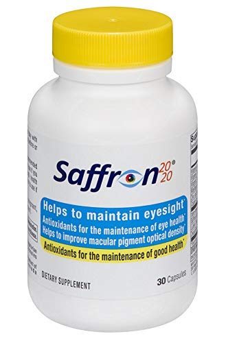 Persavita Saffron 2020 ingredients list highlighting saffron and vitamins