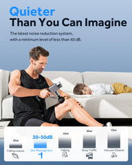 PerVita Medical massage gun features a 2600mAh battery for long, uninterrupted sessions.