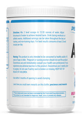 PEScience Amino IV post-workout scene with glass and recovery mood.