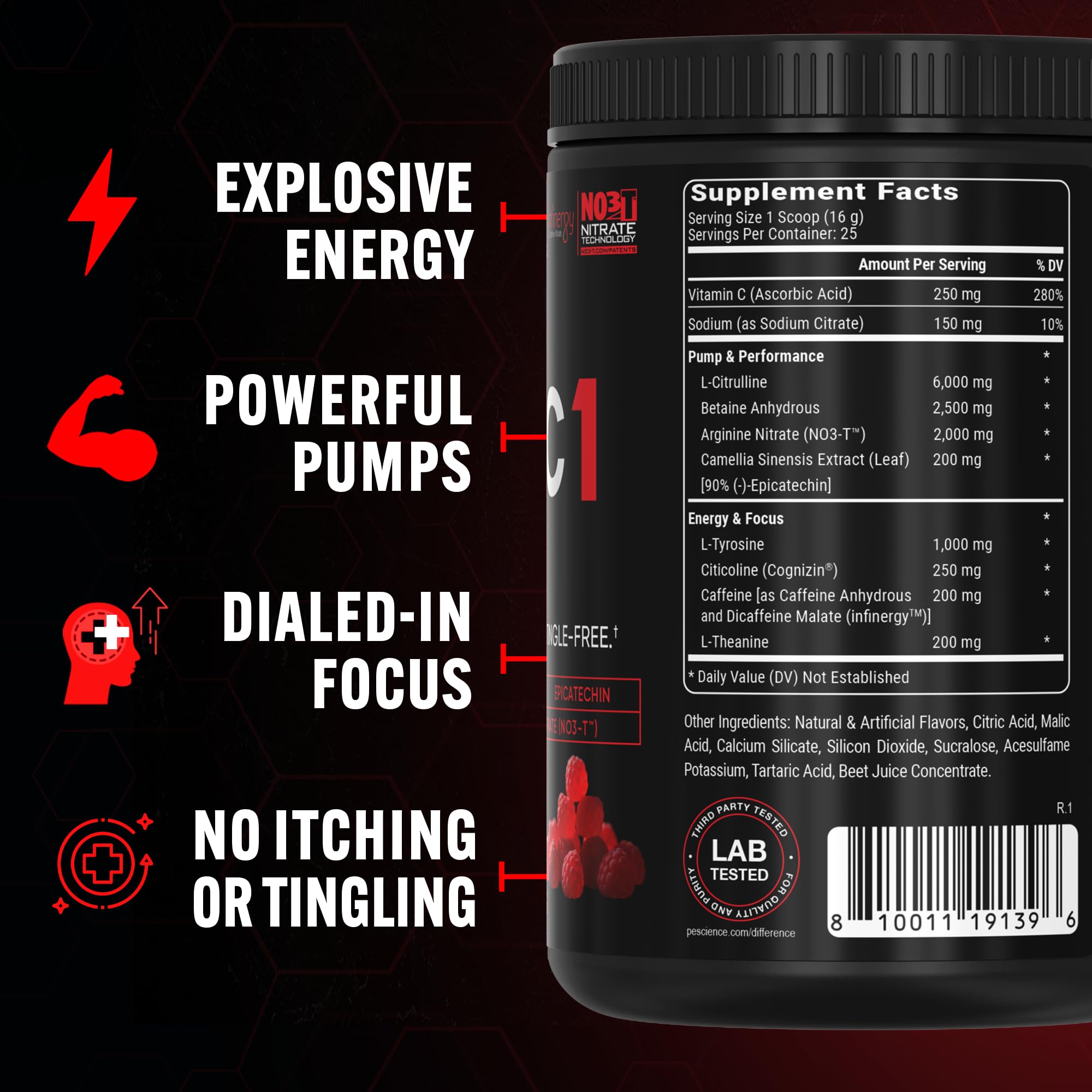 PEScience Prolific-1 Cognizin Citicoline and L-Tyrosine for focus