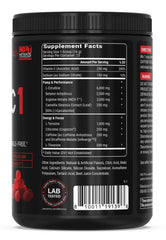 PEScience Prolific-1 tub and graphic illustration showing 25 servings