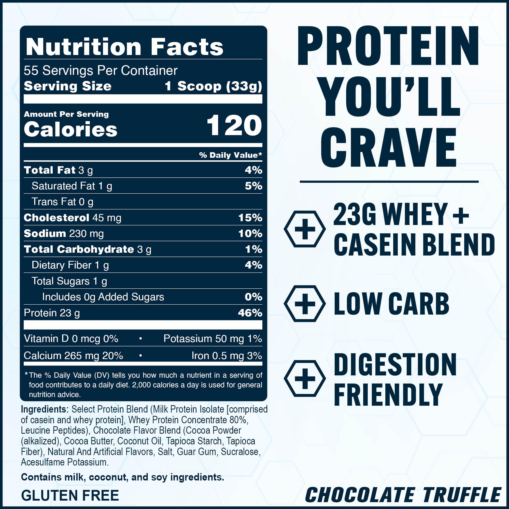 PEScience Select keto-friendly label signaling low carb option.