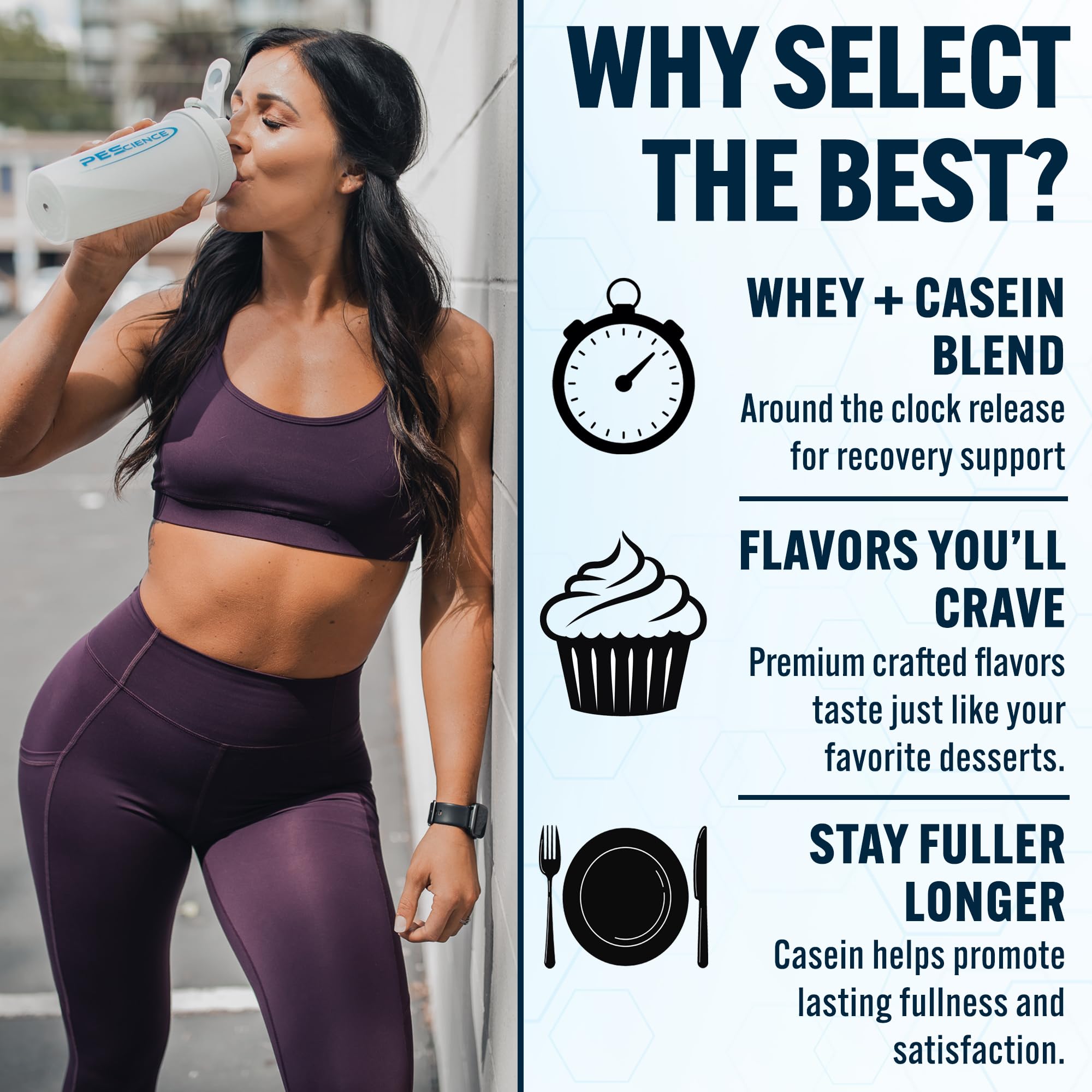 PEScience Select label emphasizes clean ingredients and keto compatibility
