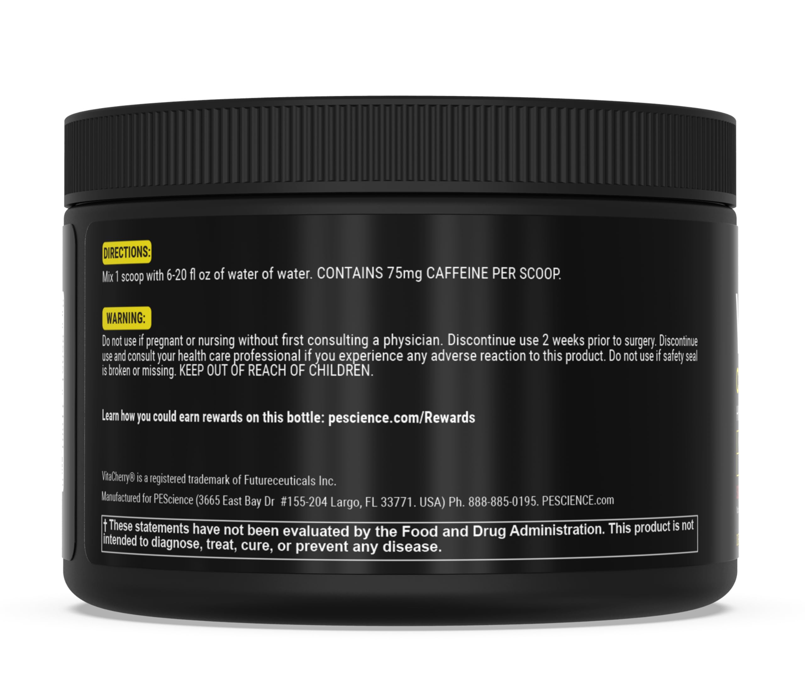 PEScience Versalyte Charged Sour Watermelon flavor note on packaging.
