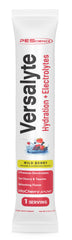 PEScience Versalyte Wild Berry sugar-free hydration for workouts and daily use.
