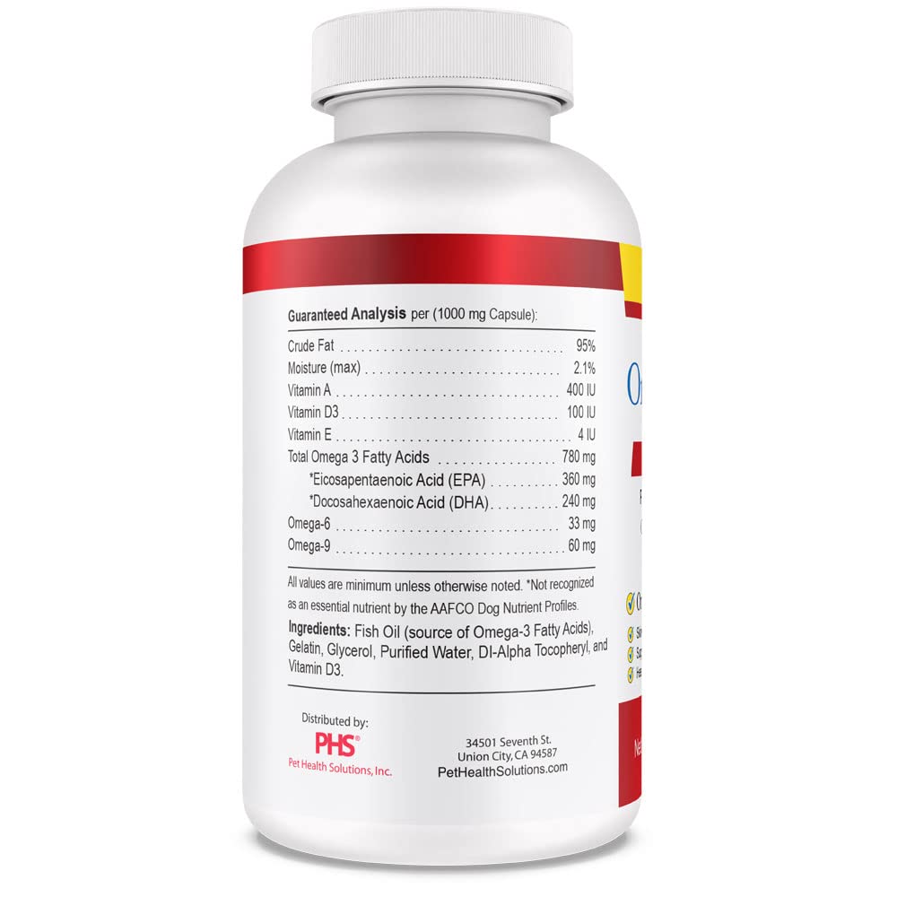 Pet Health Solutions Omega-Caps ES reduced discomfort during movement.