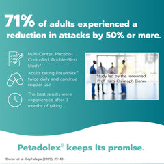 Petadolex gelatin capsules ready for daily use and portability