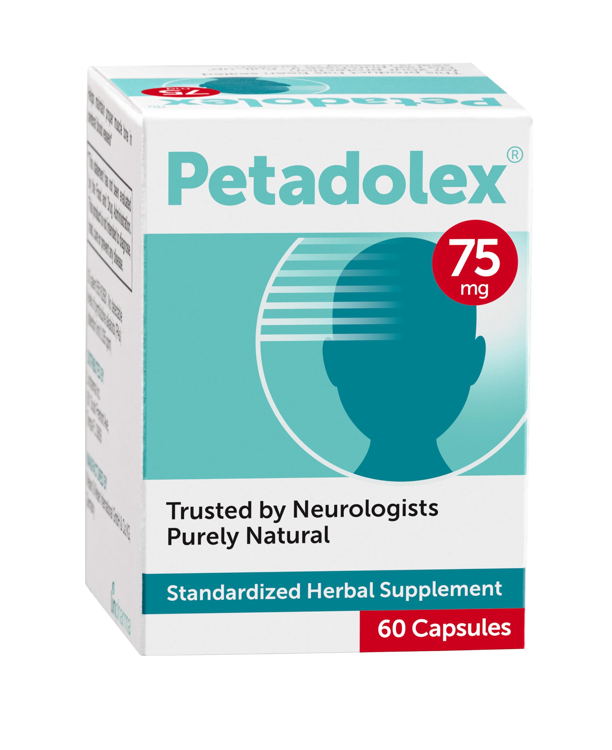 Petadolex since 1972 branding on packaging signaling trusted quality
