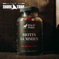 Pete and Pedro BIOTIN Gummies vegan-friendly packaging appeals to vegetarian customers.