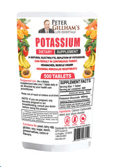 Peter Gillham’s Life Essentials Potassium Gluconate bottle front supports electrolyte balance during workouts
