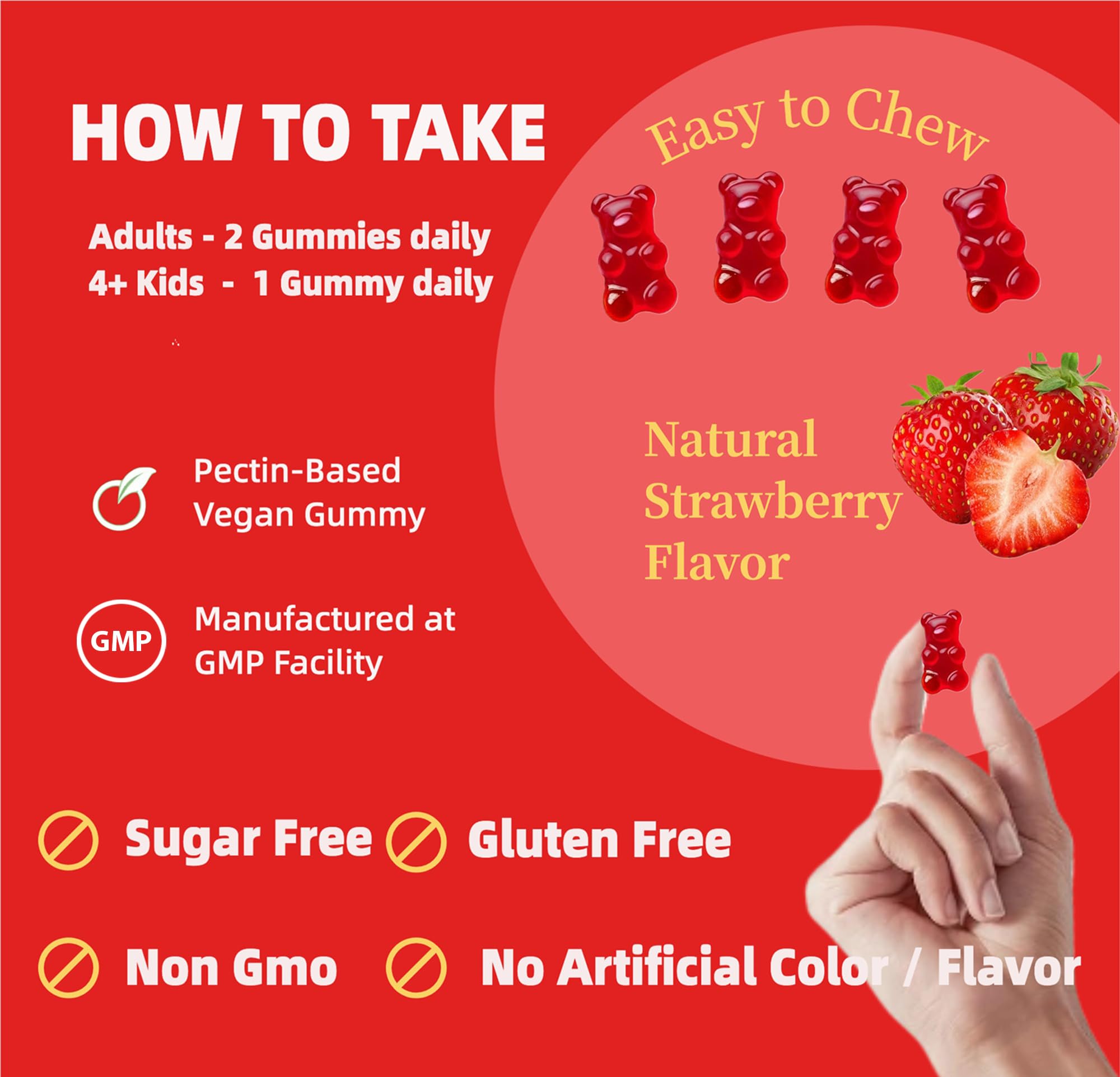 PEX CIN vegan gluten-free sugar-free gummies ideal for allergy-conscious users