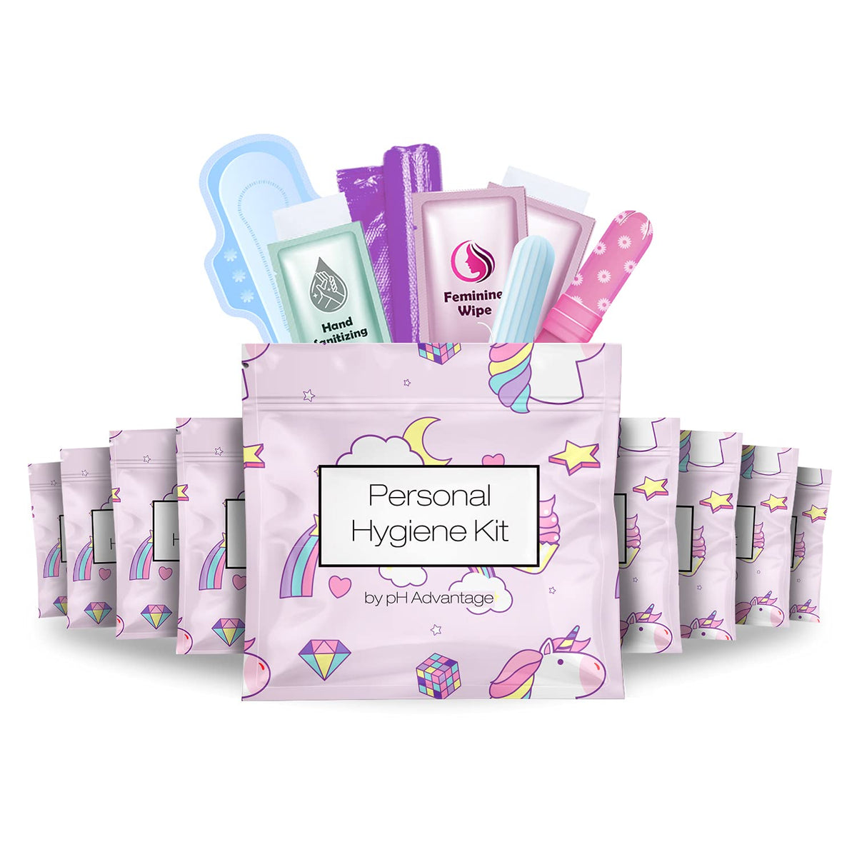 PH Advantage menstrual kit tampon for on-the-go readiness.