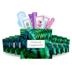 pH Advantage menstrual kit ten-pack packaging keeps essentials organized on the go