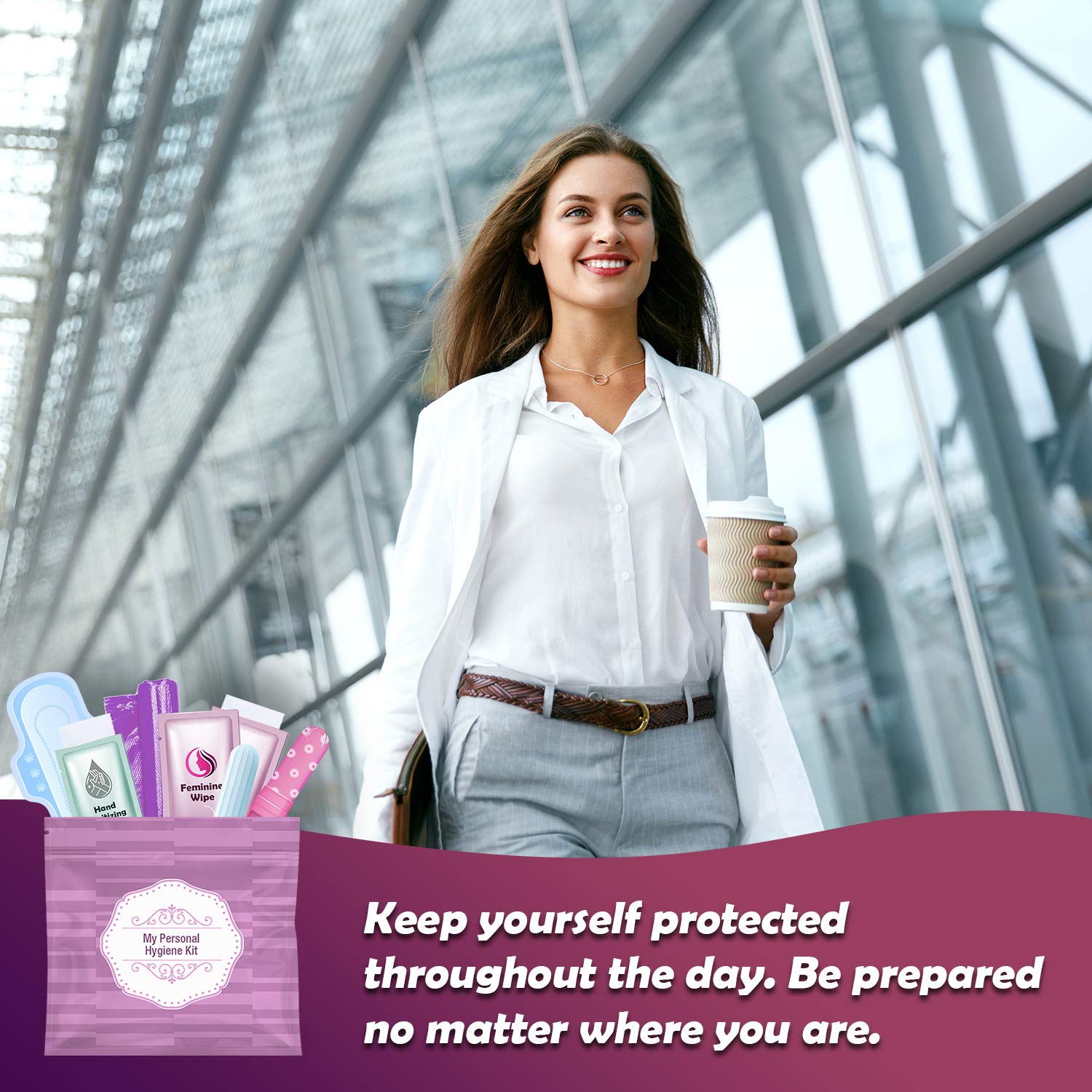 pH Advantage packable zip-top bag demonstrating compact, portable organization.