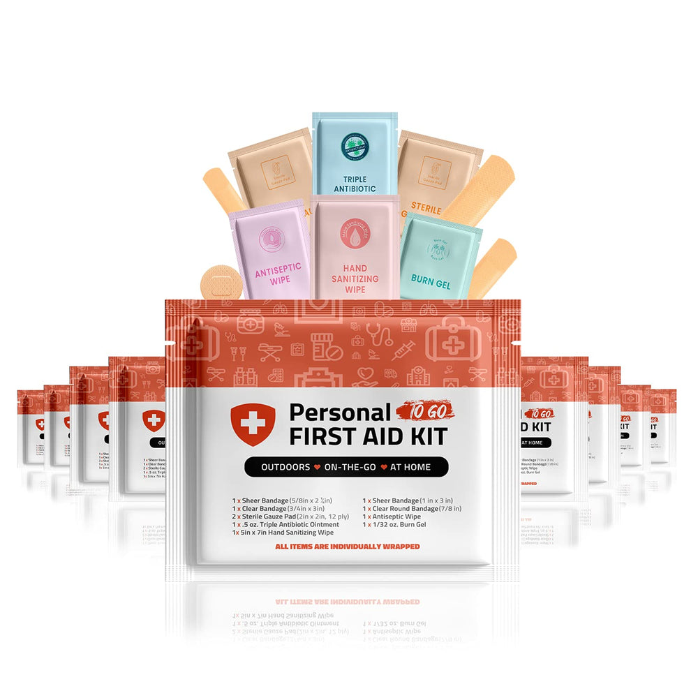pH Advantage Personal First Aid Kit contents neatly organized for quick access.