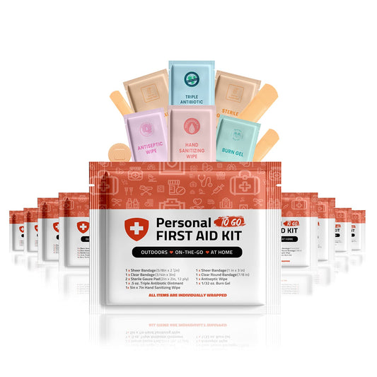 pH Advantage Personal First Aid Kit contents neatly organized for quick access.