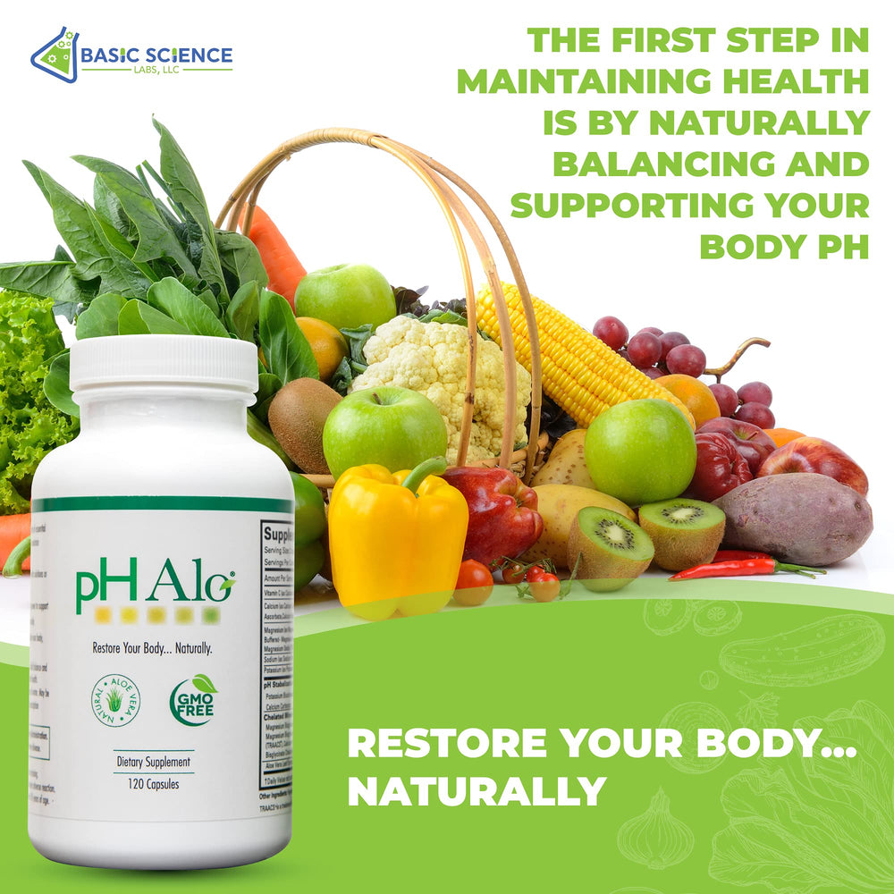 pHAlo capsules close-up showing easy-to-swallow shape and mineral blend.