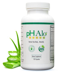 pHAlo pH balance supplement bottle for easy daily use and alkalinity support.