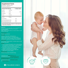 PHARGOODS+ Kids Fish Oil label notes rTG absorption for better uptake.