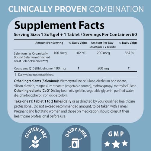 Pharma Nord Bio-SelenoQ10 label close-up highlights CoQ10 and selenium ingredients