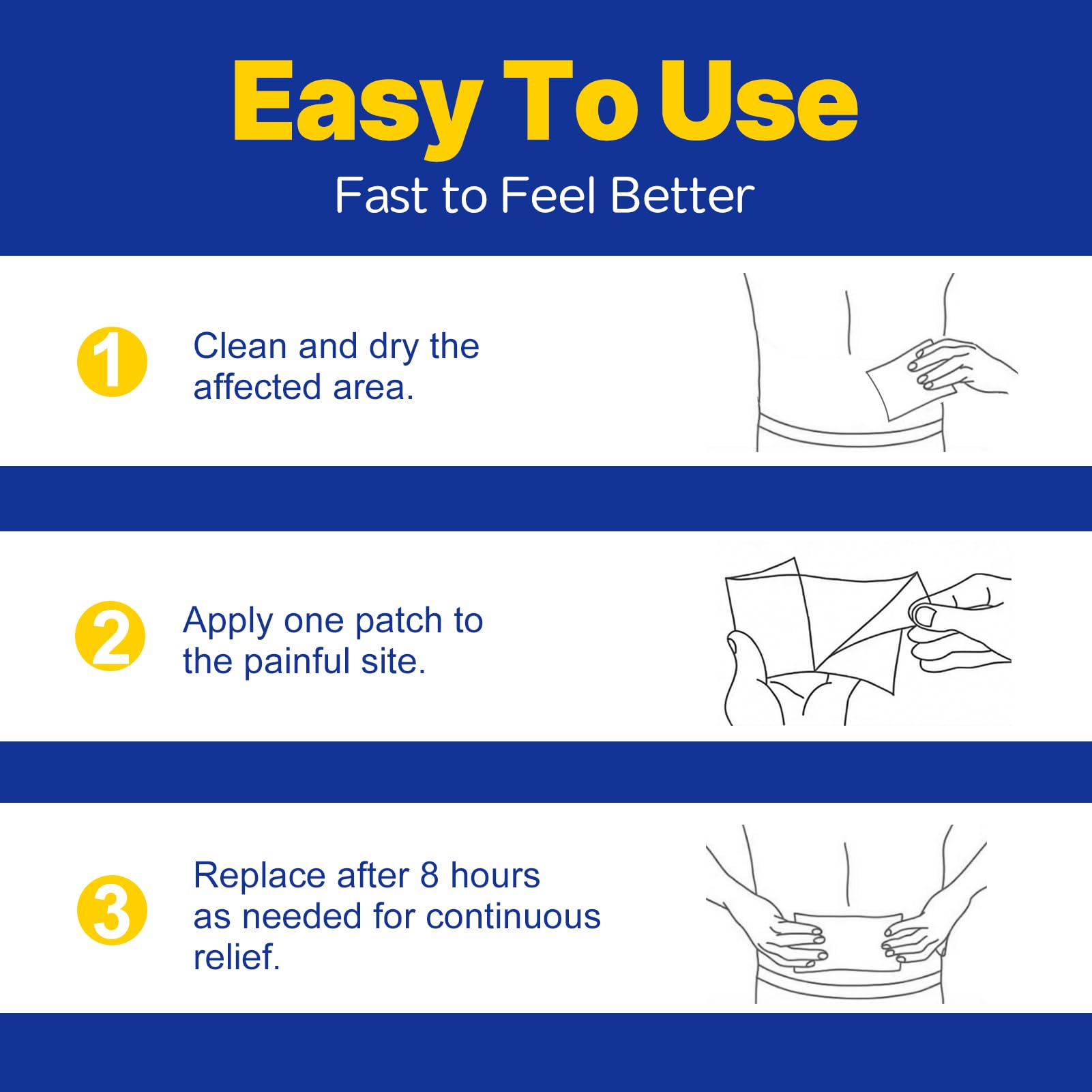 Pharmacy Choice lidocaine patches for knee deliver targeted relief during activity.
