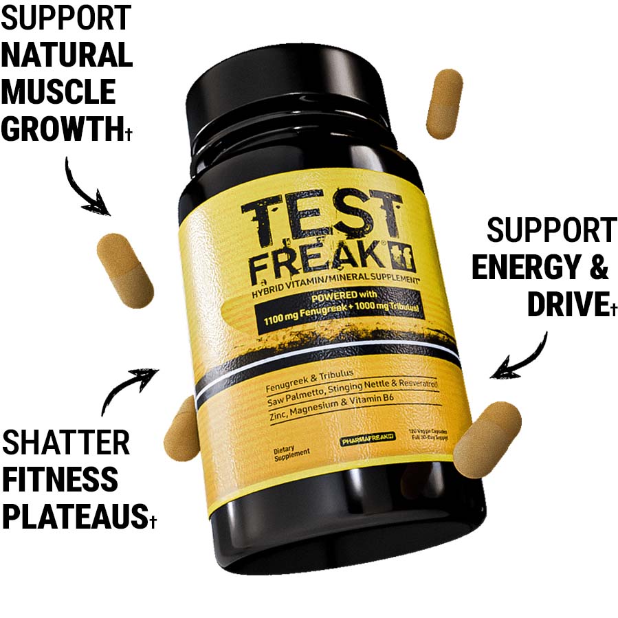 Pharmafreak Test Freak packaging box displayed for shelf appeal.