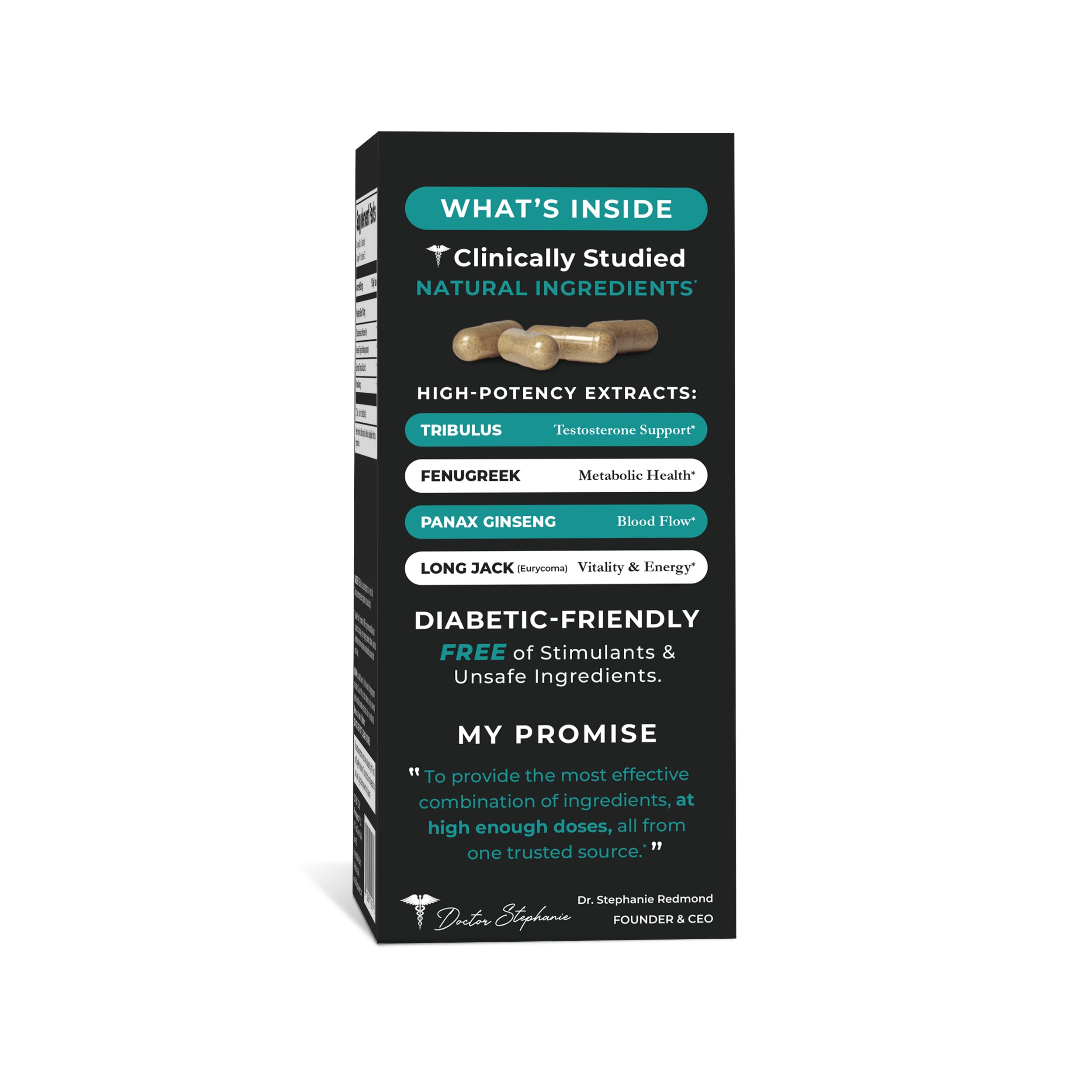 Pills in blister pack for convenient daily use.