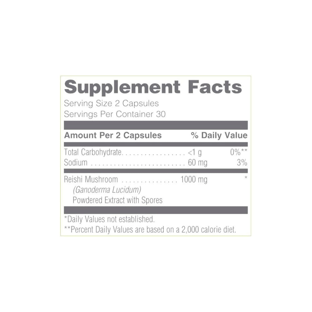 Pharmanex ReishiMax GLp capsules close-up, easy-to-take daily supplement.