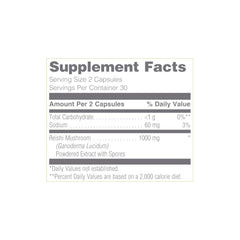 Pharmanex ReishiMax GLp capsules close-up, easy-to-take daily supplement.