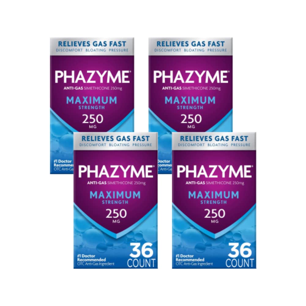 Phazyme Maximum Strength Gas Relief bottle for quick, targeted relief.