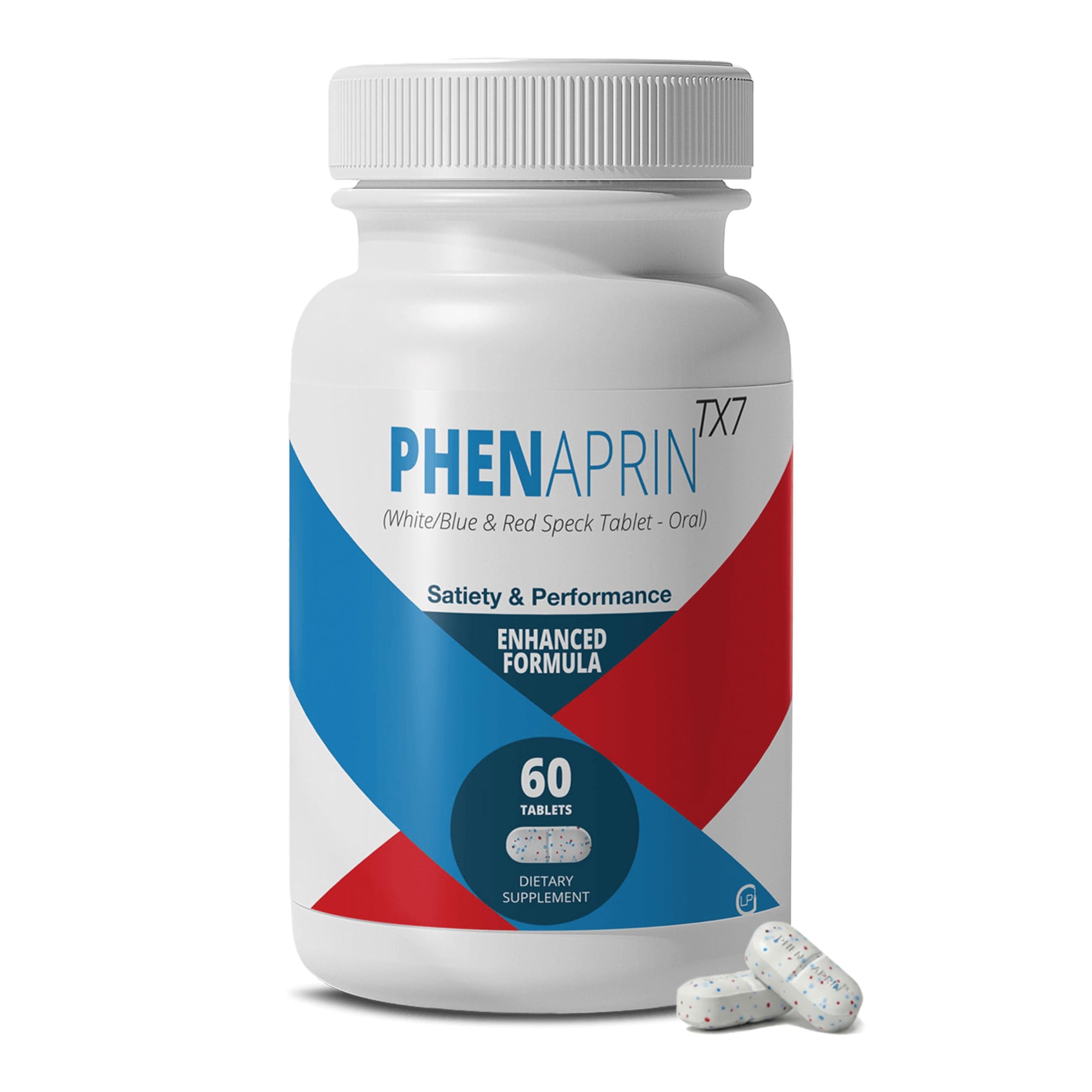 PhenAprin TX7 bottle highlighting Smart Cravings Control for snack management.