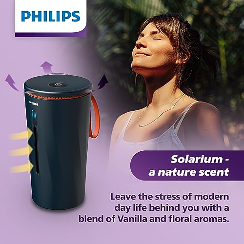 Philips OlfaPure 7300 vanilla note with bergamot blend enhances mood during drives.