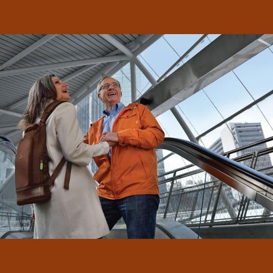 Philips Respironics SimplyGo Mini Backpack mesh base supports ventilation during use.