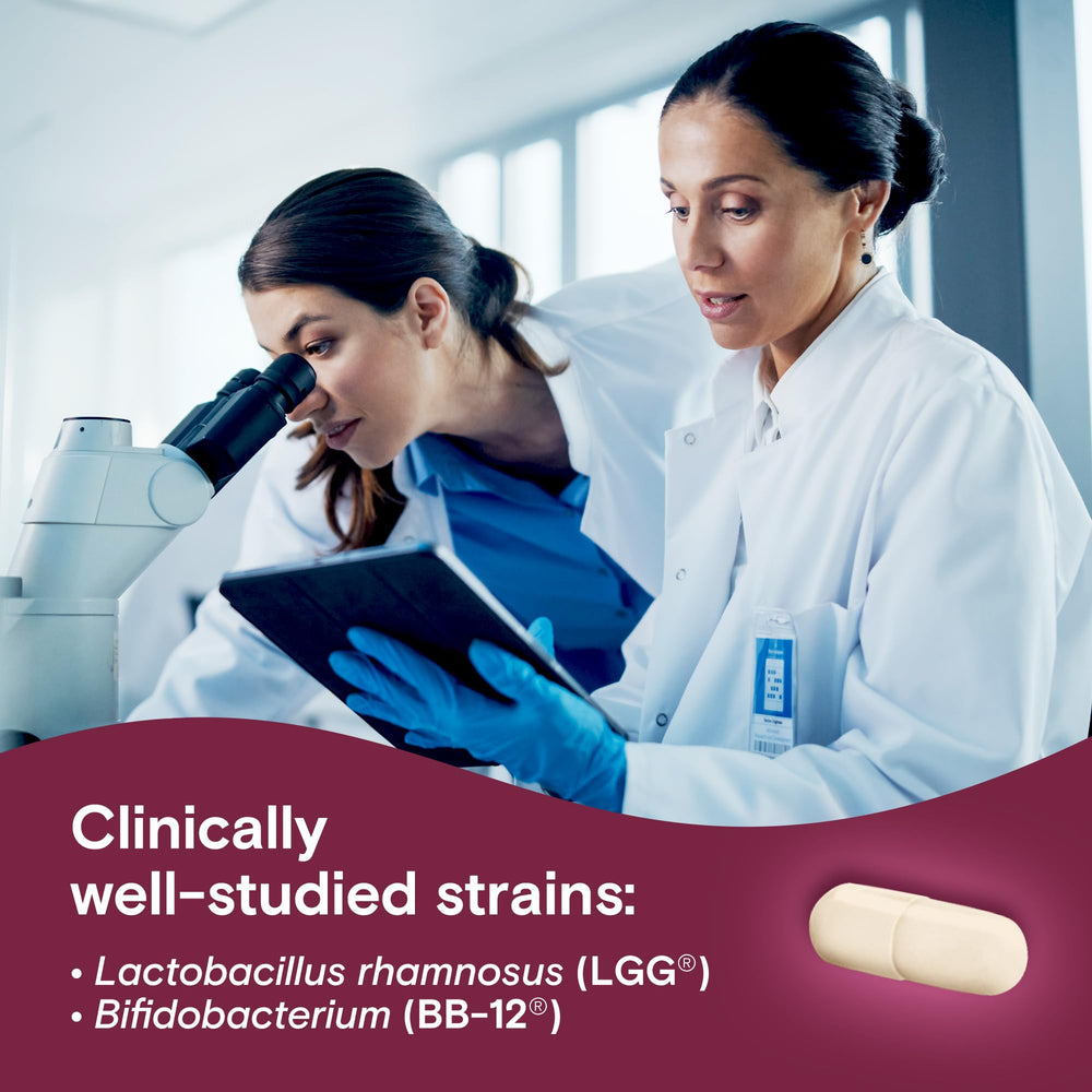 Phillips' Colon Health label detail with LGG and BB-12 strains