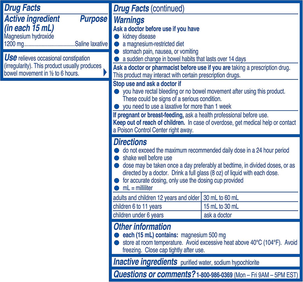 Phillips' Milk of Magnesia Wild Cherry bottle highlighted for flavorful, non-stimulant relief.