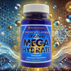 Phi Sciences MegaHydrate packaging display highlighting convenient daily use.