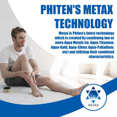 Applying Metax Cream to leg demonstrates full-body care utility.