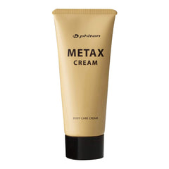 Phiten Metax Cream packaging shown for all-body skin care use.