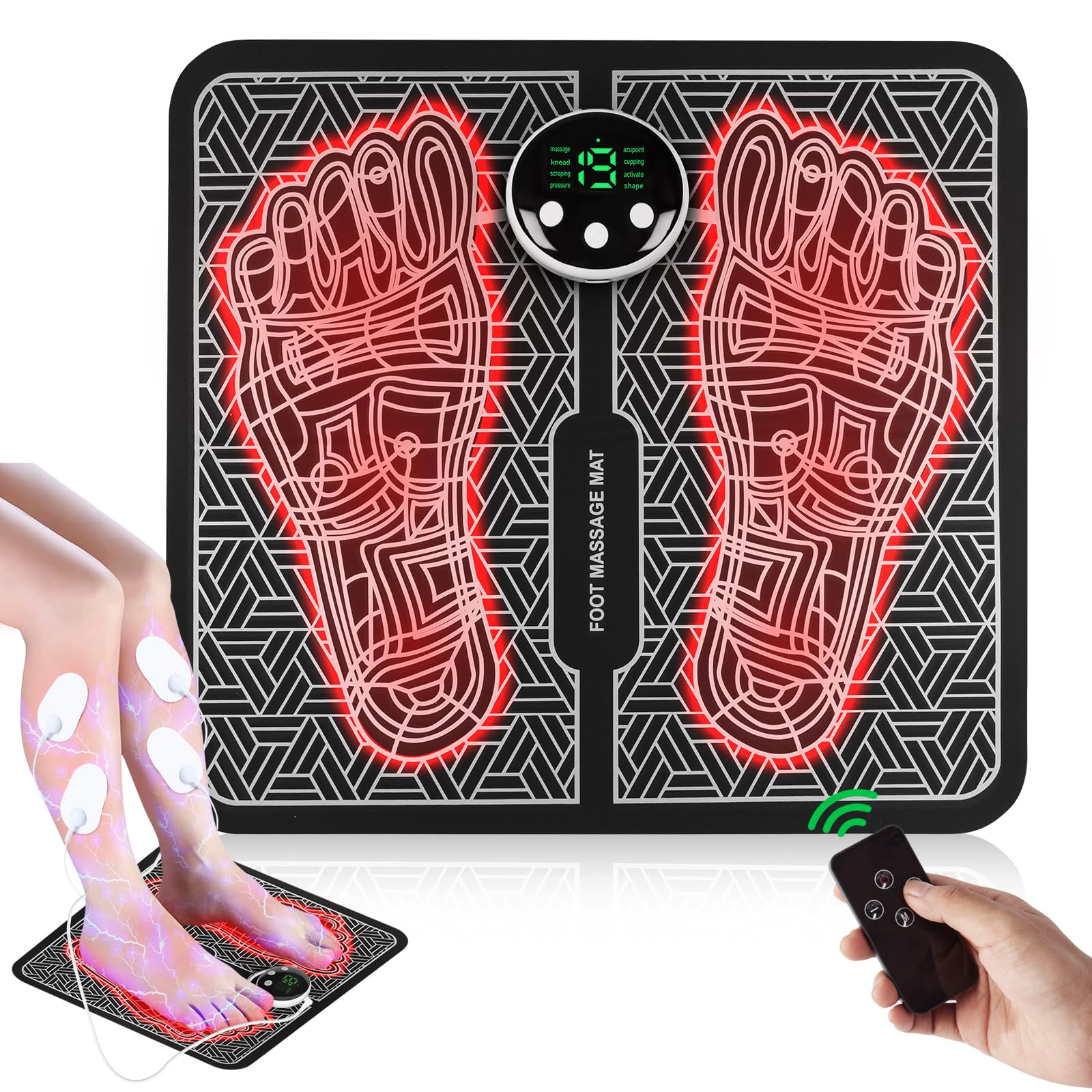 Phixnozar TENS & PMS foot massager mat overview for relaxation