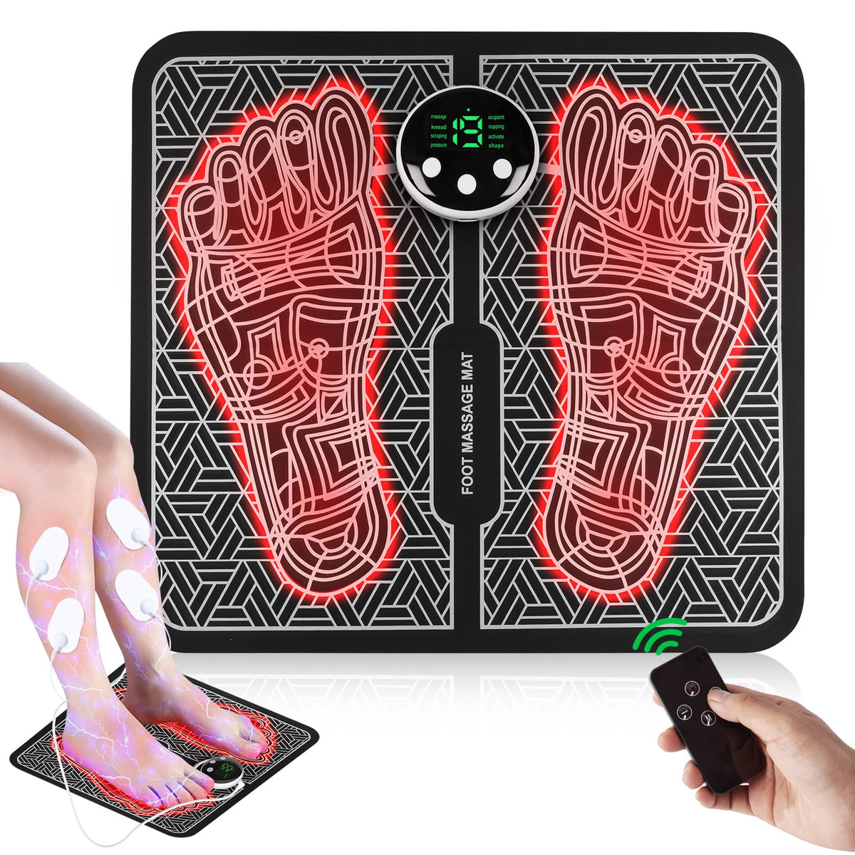 Phixnozar TENS & PMS foot massager mat overview for relaxation