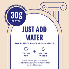 Phoros Protein Waffle Mix Cinnamon waffle in iron, crisp exterior
