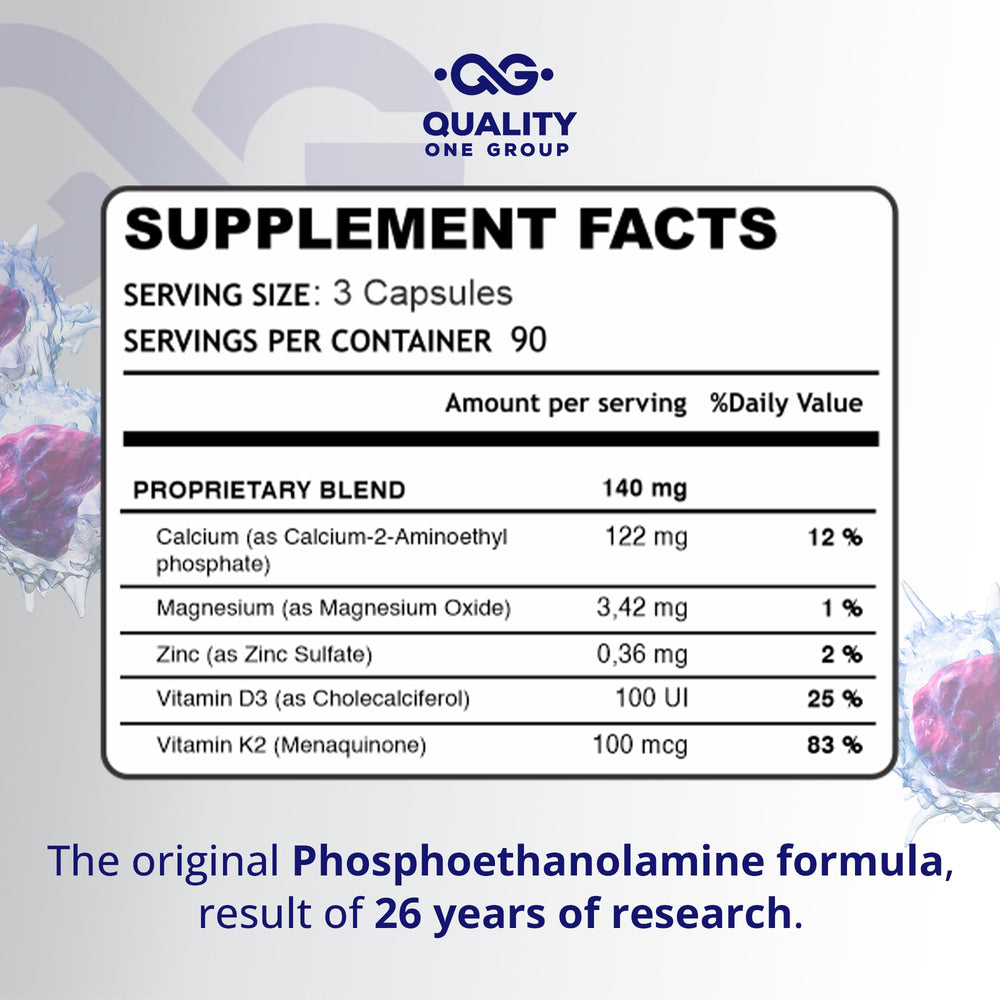 Phosphomax capsules close-up showing easy daily intake