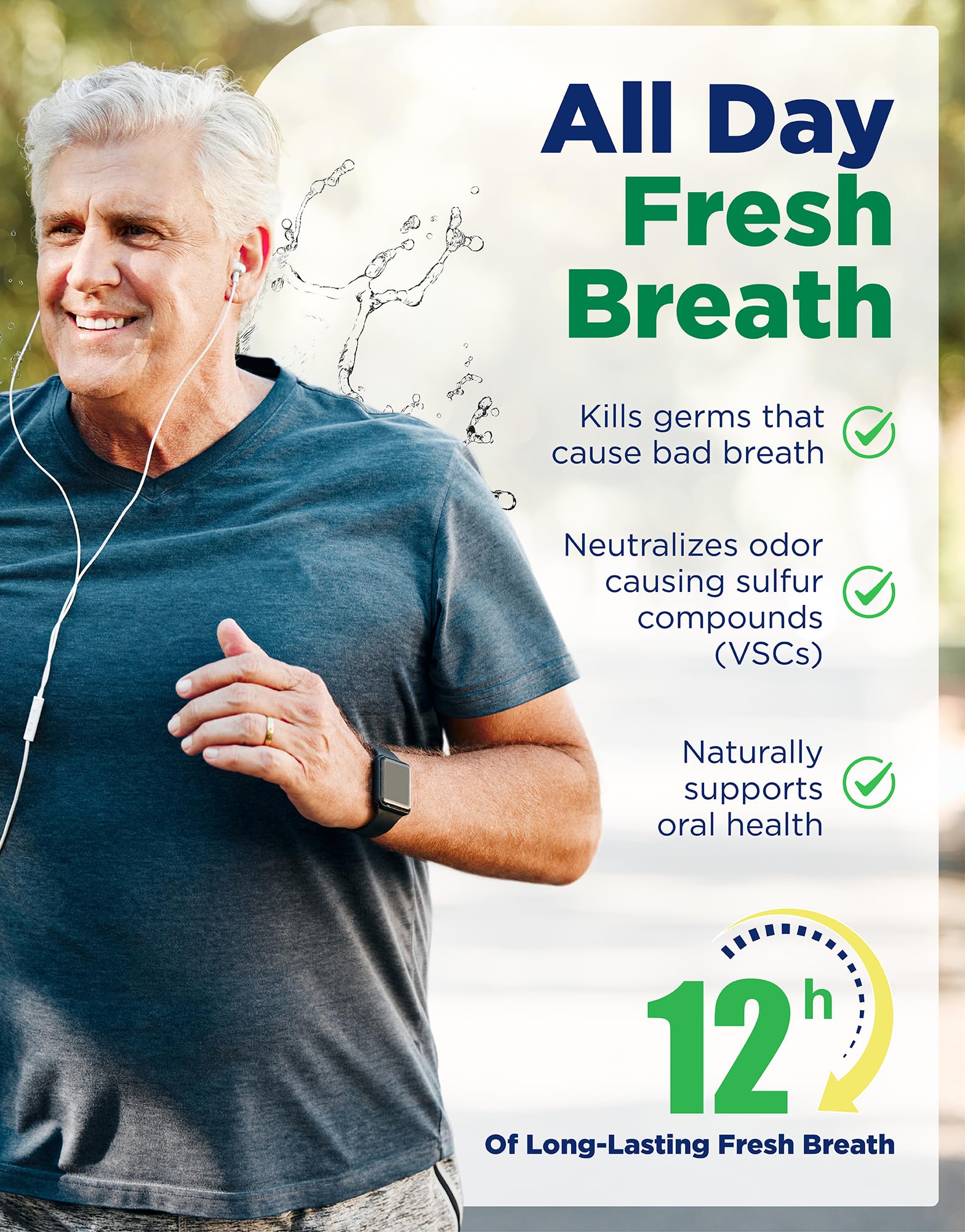 PHS Brands Prevention Mouthwash packaging display for 16 oz four-pack.