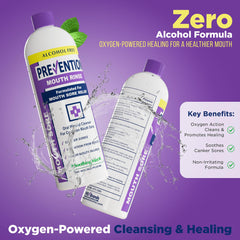 PHS Prevention Mouth Sore Rinse minty freshness for long-lasting breath care