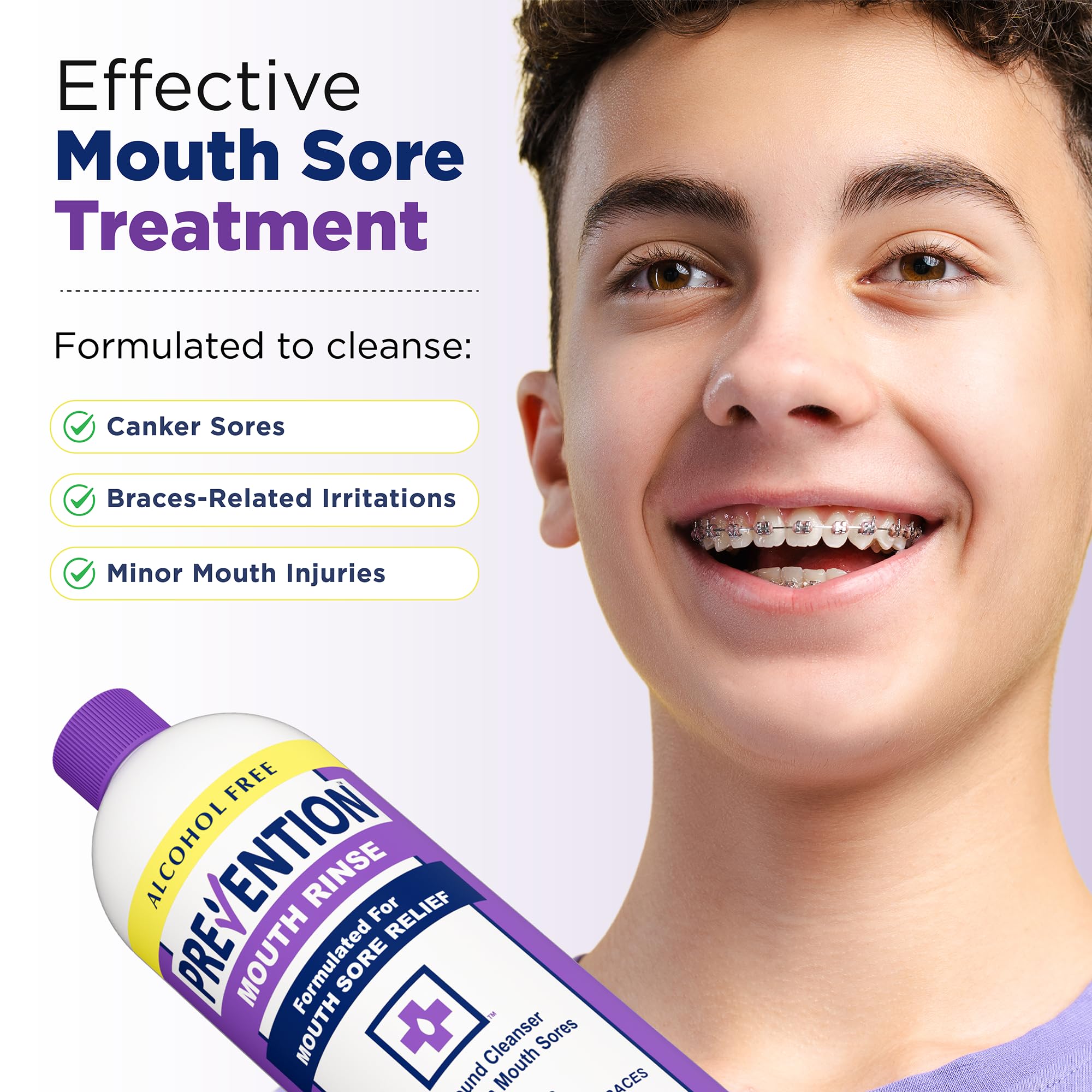 PHS Prevention Mouth Sore Rinse safe for children aged 2 and up