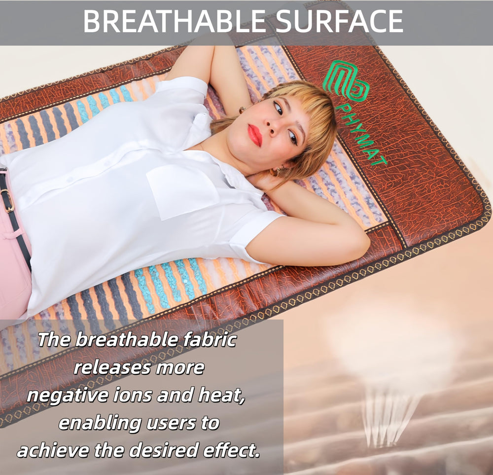 PHYMAT auto-off timer display for convenient sessions.