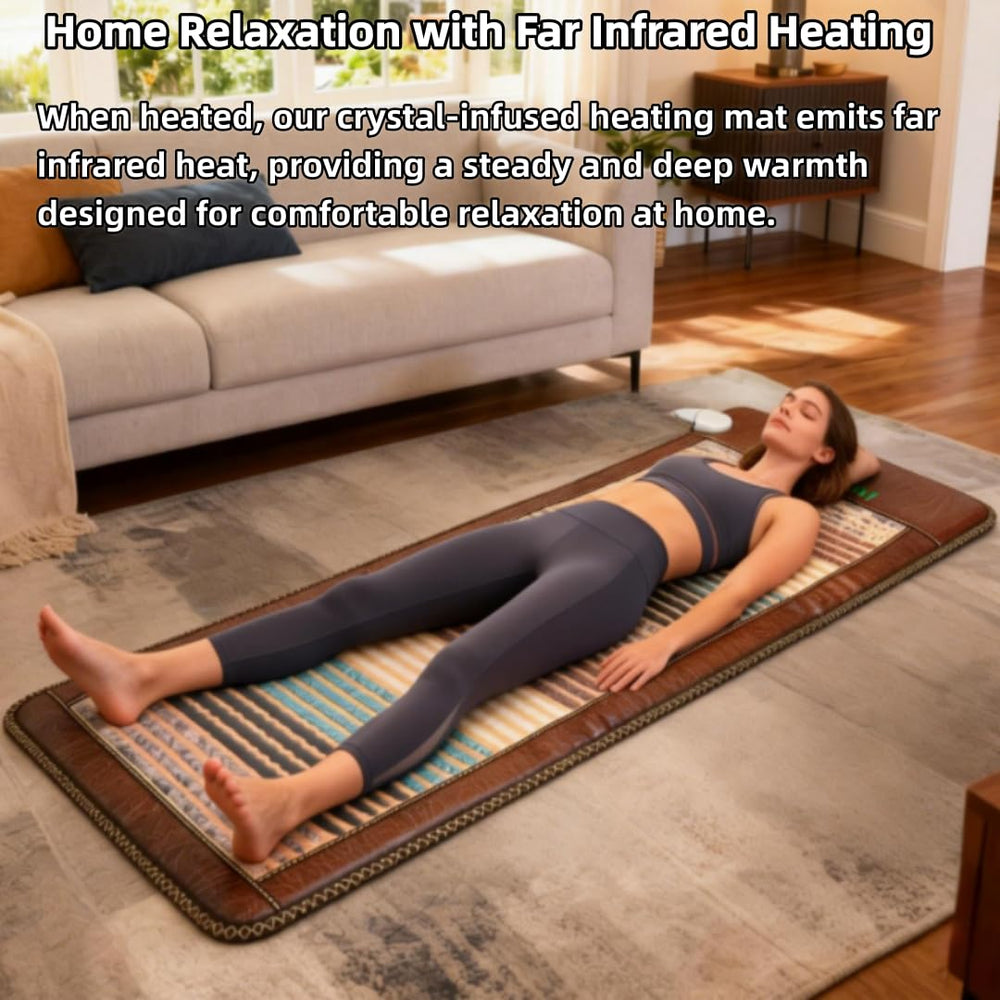 PHYMAT infrared mat releasing calming ions ambience at home.