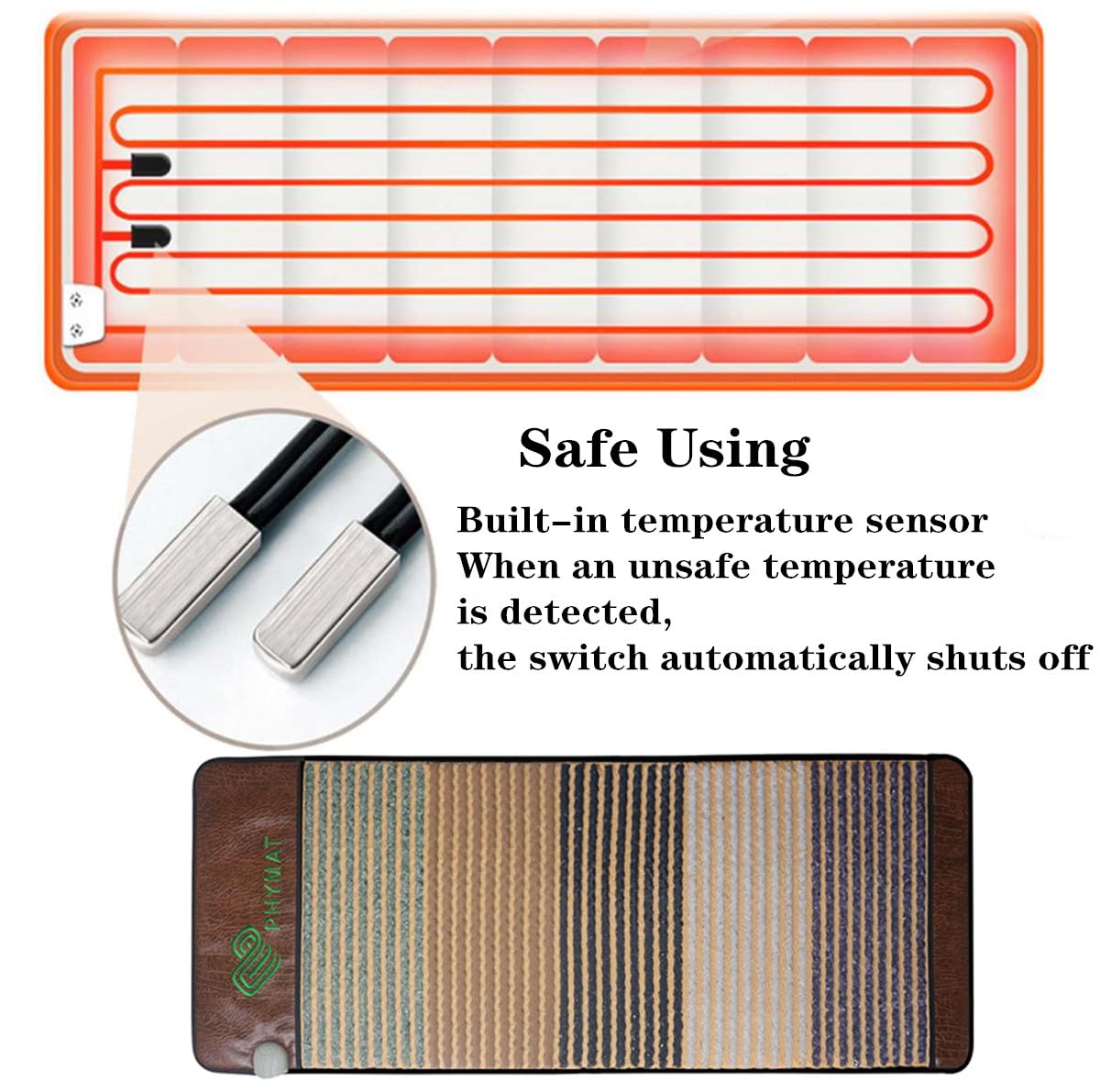 PHYMAT overheat protection system for safe automatic shut-off