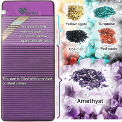 PHYMAT purple suede surface close-up with even heat distribution.